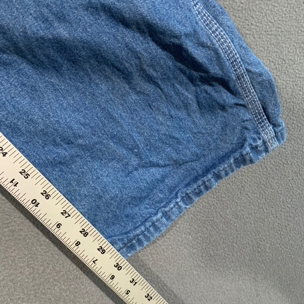 Key Imperial Bib Overalls Mens 32x30 Blue Denim Workwear Carpenter Jeans FS 2745 - Picture 7 of 10